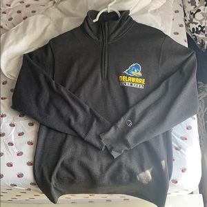 university of delaware champion 1/4 zip crewneck